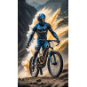PLAQUE EN METAL ÉTAIN  velo vtt cyclisme   30 X 20 CM